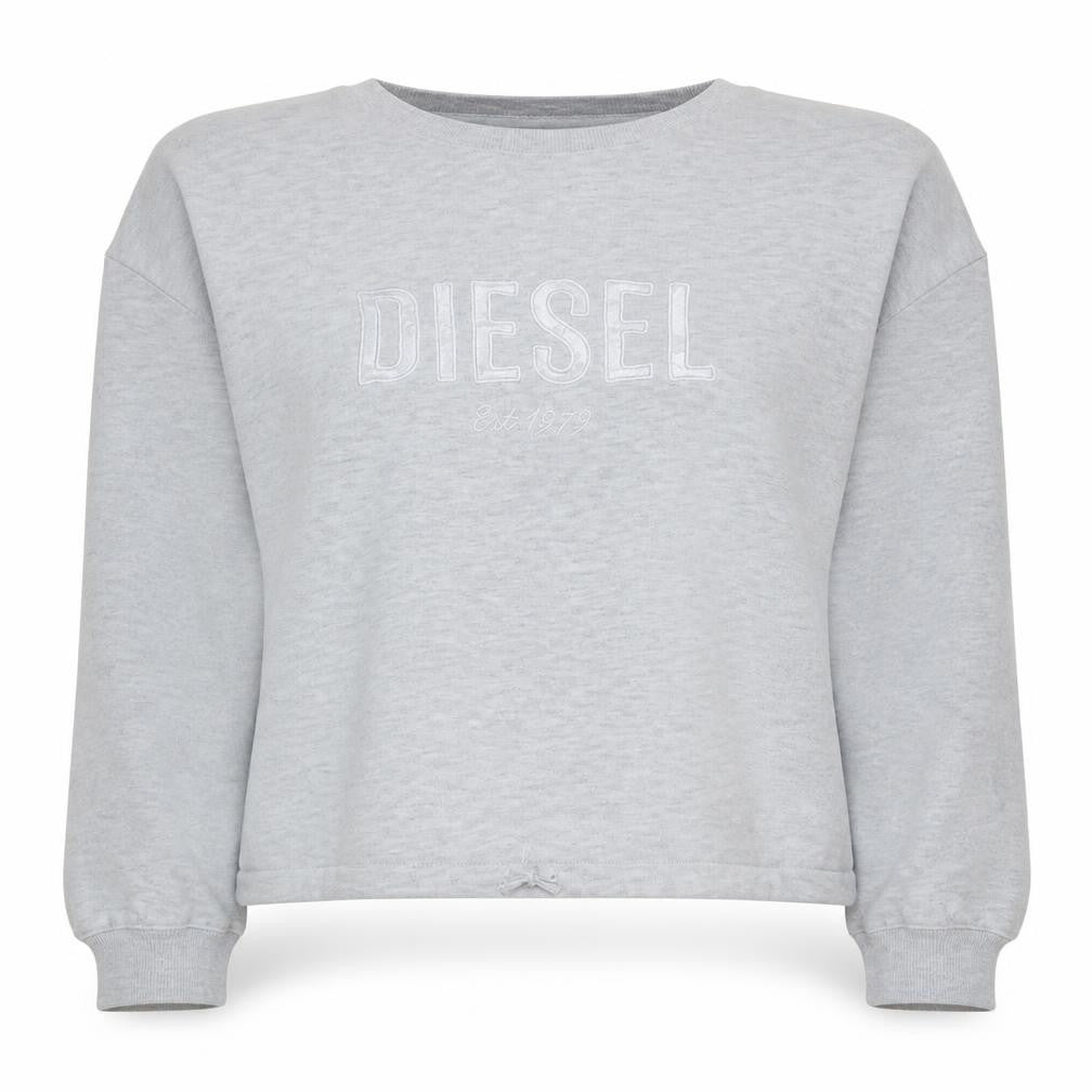 Womens UK Size L Diesel Grey Pullover Sweatshirt