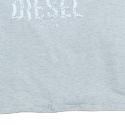 Womens UK Size L Diesel Grey Pullover Sweatshirt