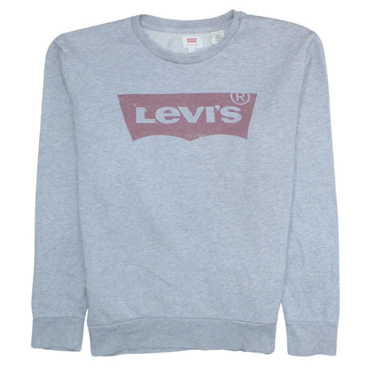 Mens UK Size M Levi's Grey Pullover Sweatshirt