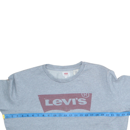 Mens UK Size M Levi's Grey Pullover Sweatshirt