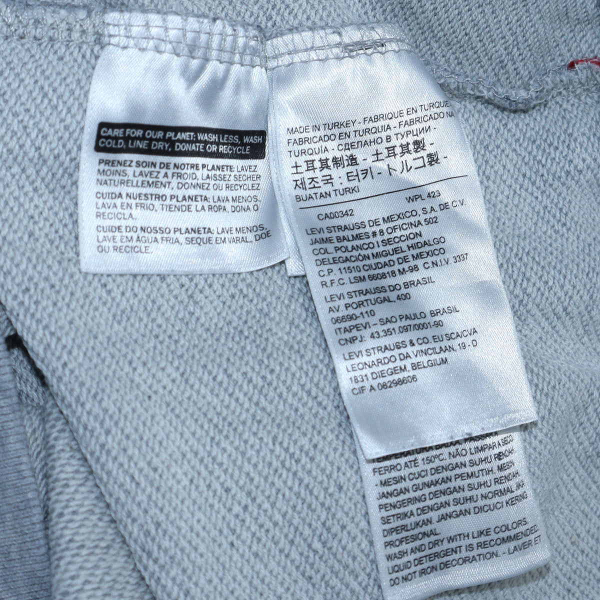 Mens UK Size M Levi's Grey Pullover Sweatshirt