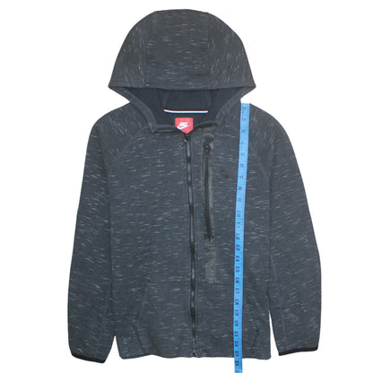 Nike Boys Black Full Zip Hoodie XL 13-15 Years Hooded Sweatshirt