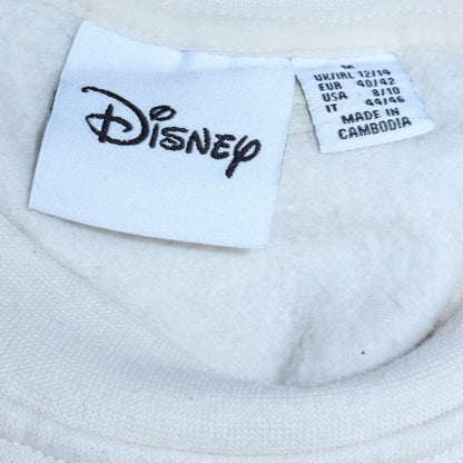 Womens UK Size 12/14 Disney White Pullover Sweatshirt