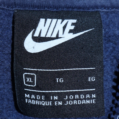 Mens UK Size XL Nike Blue Full Zip Hoodie