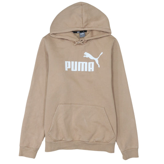 Womens UK Size L PUMA Beige Pullover Hoodie
