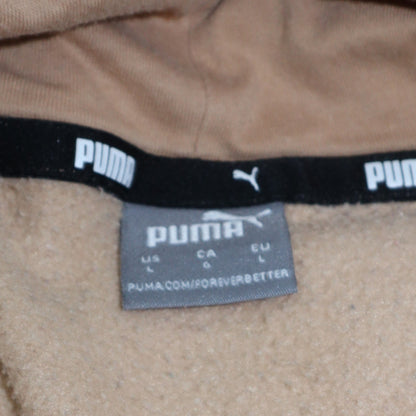 Womens UK Size L PUMA Beige Pullover Hoodie