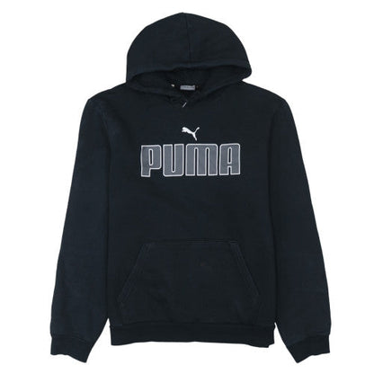 Mens UK Size L PUMA Black Pullover Hoodie
