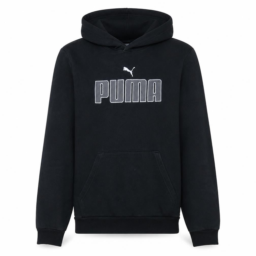 Mens UK Size L PUMA Black Pullover Hoodie