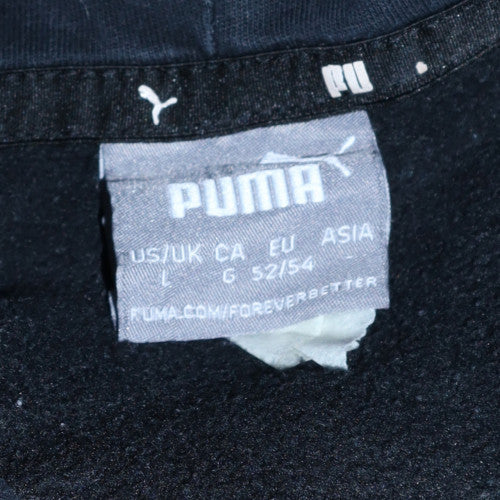 Mens UK Size L PUMA Black Pullover Hoodie