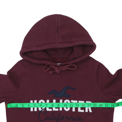 Womens UK Size XS Hollister Red Pullover Hoodie