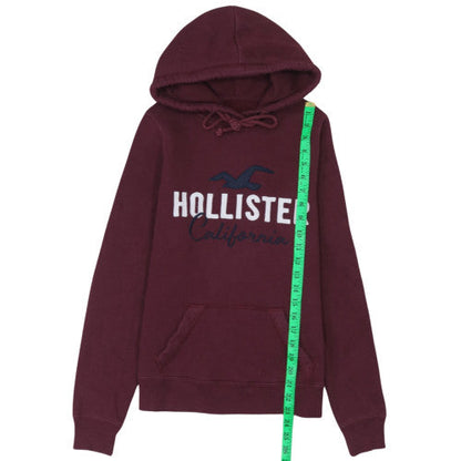 Womens UK Size XS Hollister Red Pullover Hoodie