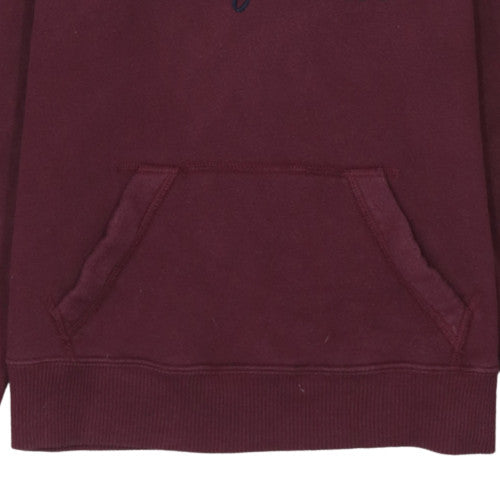 Womens UK Size XS Hollister Red Pullover Hoodie