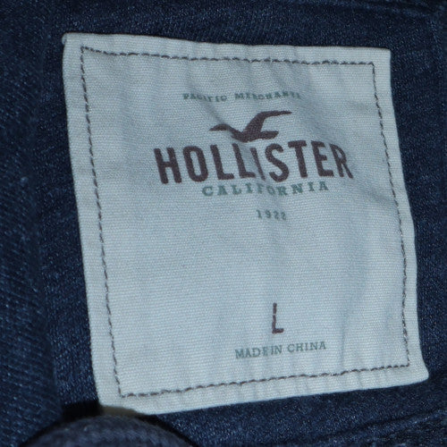 Womens UK Size 14 Hollister Blue Full Zip Hoodie
