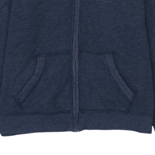 Womens UK Size 14 Hollister Blue Full Zip Hoodie