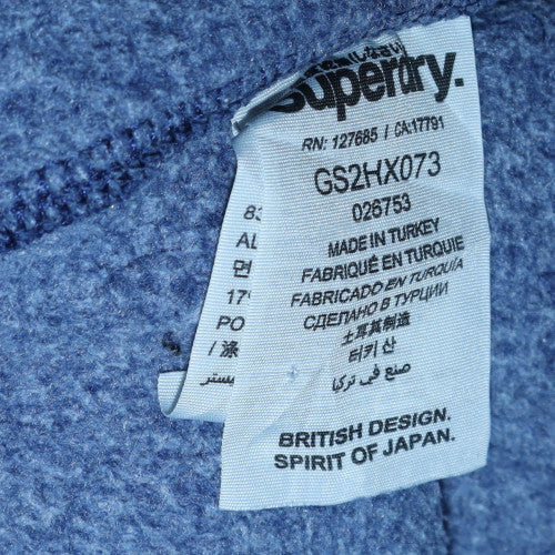 Womens UK Size M Superdry Blue Pullover Hoodie