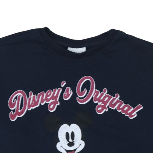 Womens UK Size L Disney Blue Pullover Sweatshirt