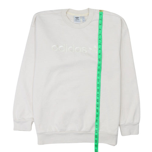 Womens UK Size 12 adidas White Pullover Sweatshirt