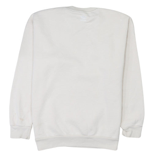 Womens UK Size 12 adidas White Pullover Sweatshirt