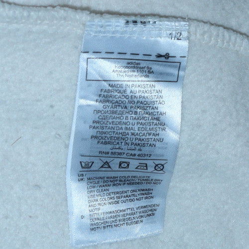 Womens UK Size 12 adidas White Pullover Sweatshirt