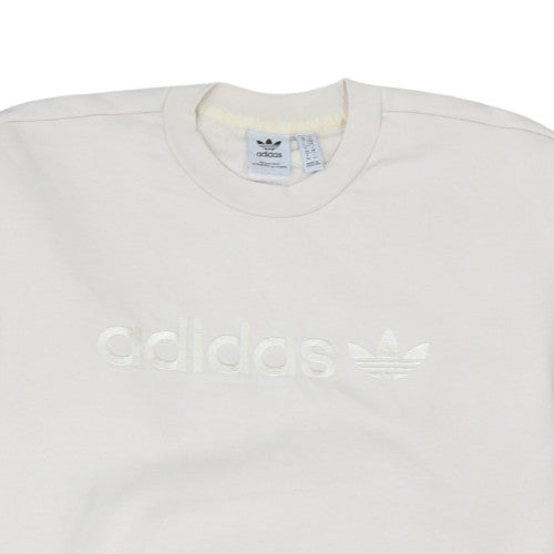 Womens UK Size 12 adidas White Pullover Sweatshirt