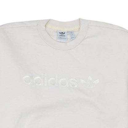 Womens UK Size 12 adidas White Pullover Sweatshirt