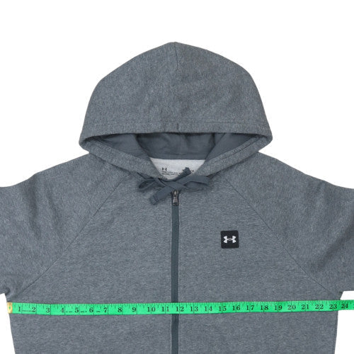 Mens UK Size M Under armour Grey Full Zip Hoodie