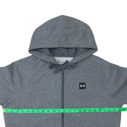 Mens UK Size M Under armour Grey Full Zip Hoodie