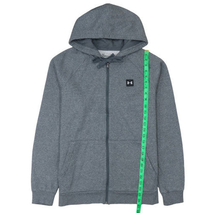 Mens UK Size M Under armour Grey Full Zip Hoodie