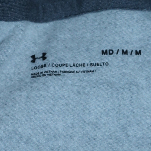 Mens UK Size M Under armour Grey Full Zip Hoodie