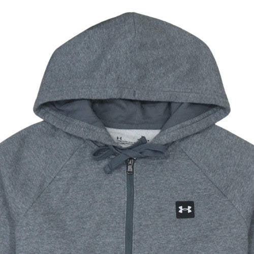 Mens UK Size M Under armour Grey Full Zip Hoodie
