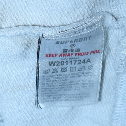 Womens UK Size M Superdry Grey Pullover Hoodie