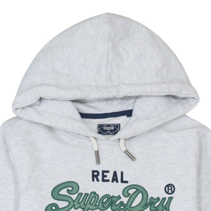Womens UK Size M Superdry Grey Pullover Hoodie