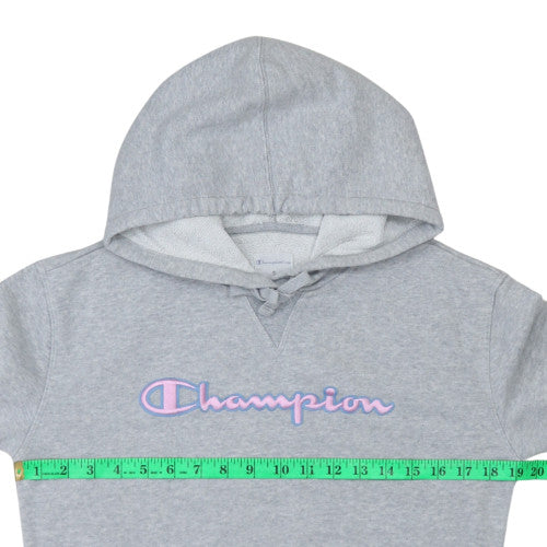 Womens UK Size S Champion Grey Pullover Hoodie