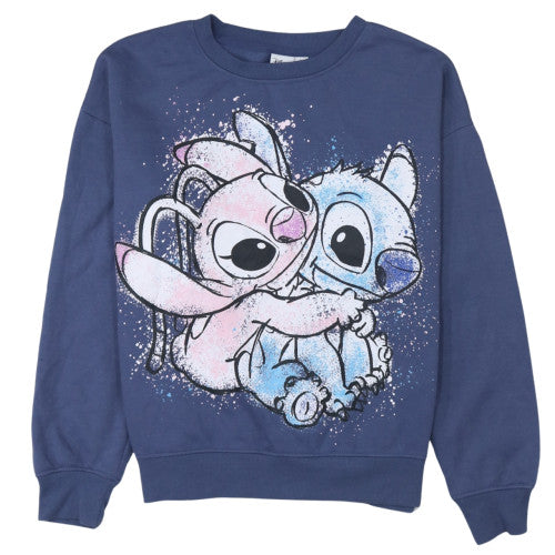 Womens UK Size S Disney Blue Pullover Sweatshirt