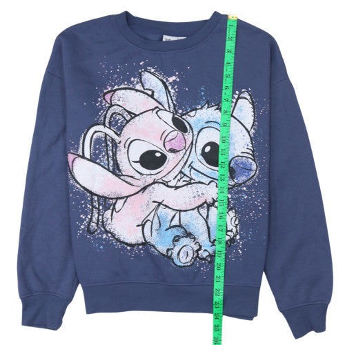 Womens UK Size S Disney Blue Pullover Sweatshirt