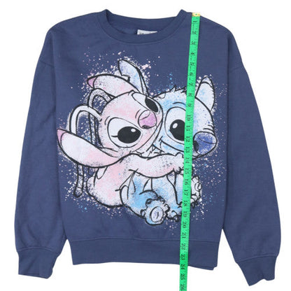 Womens UK Size S Disney Blue Pullover Sweatshirt