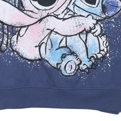 Womens UK Size S Disney Blue Pullover Sweatshirt