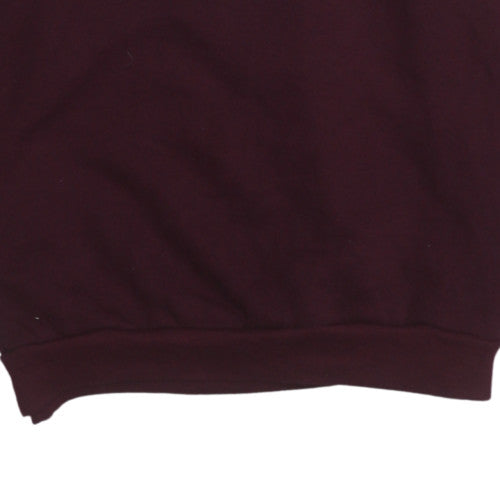 Womens UK Size XL Jerzees Red Pullover Sweatshirt
