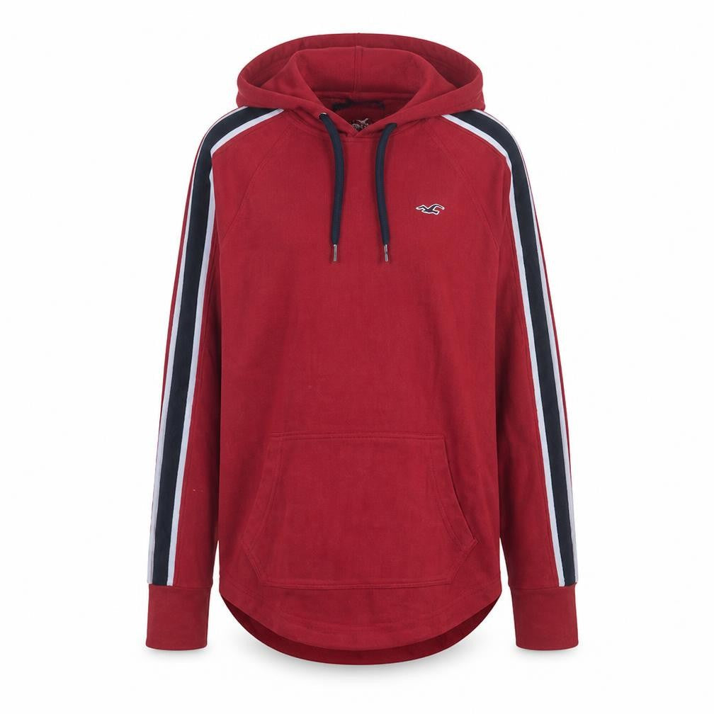 Womens UK Size M Hollister Red Pullover Hoodie