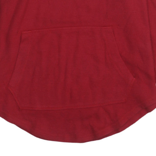 Womens UK Size M Hollister Red Pullover Hoodie
