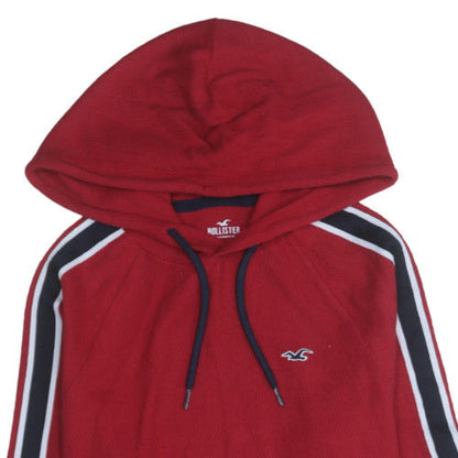 Womens UK Size M Hollister Red Pullover Hoodie