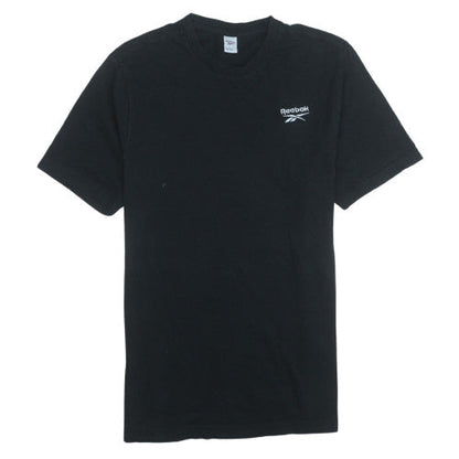 Reebok Men's Black Short Sleeve Crew Neck Cotton Sports T-Shirt M