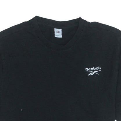Reebok Men's Black Short Sleeve Crew Neck Cotton Sports T-Shirt M