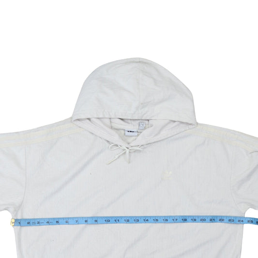 Womens UK Size 14 Adidas Ivory Pullover Hoodie
