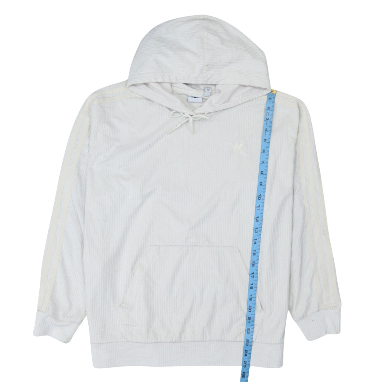 Womens UK Size 14 Adidas Ivory Pullover Hoodie