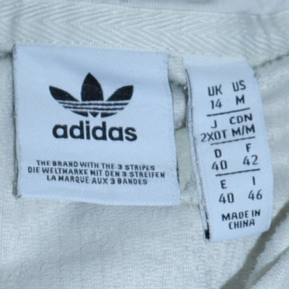 Womens UK Size 14 Adidas Ivory Pullover Hoodie