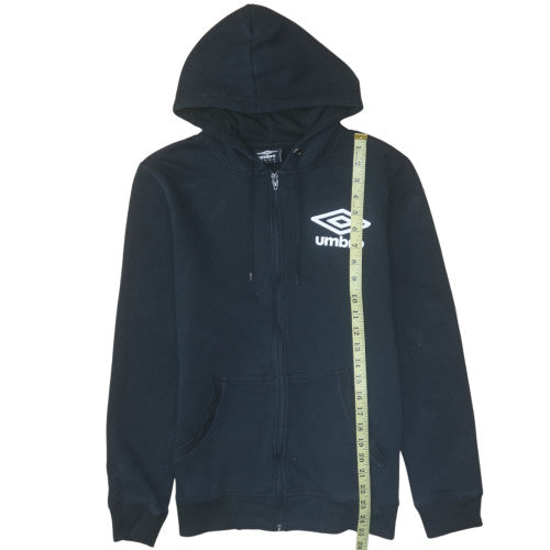 Mens UK Size M Umbro Black Full Zip Hoodie