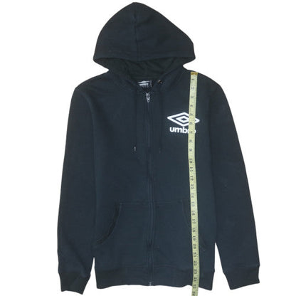 Mens UK Size M Umbro Black Full Zip Hoodie