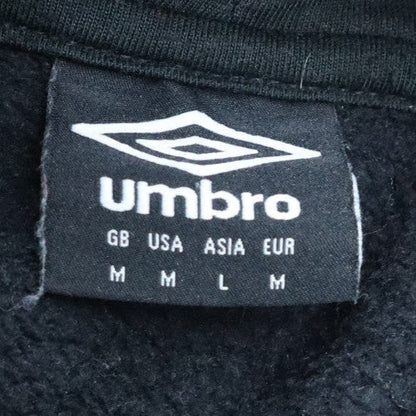 Mens UK Size M Umbro Black Full Zip Hoodie