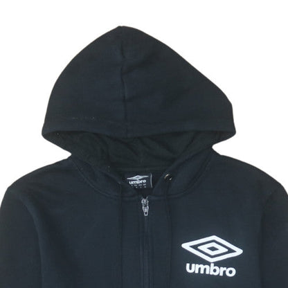 Mens UK Size M Umbro Black Full Zip Hoodie